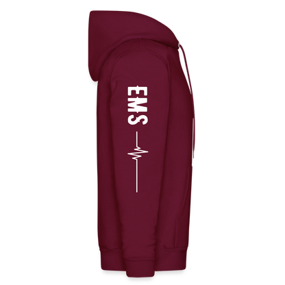 EMS How I Roll Hoodie S-5XL - burgundy