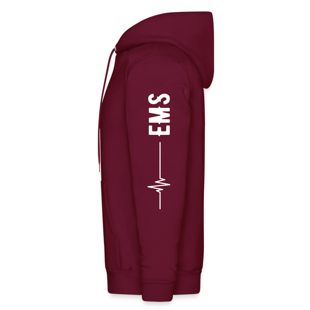 EMS How I Roll Hoodie S-5XL - burgundy