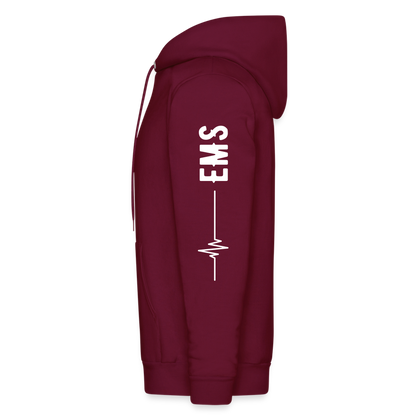 EMS How I Roll Hoodie S-5XL - burgundy