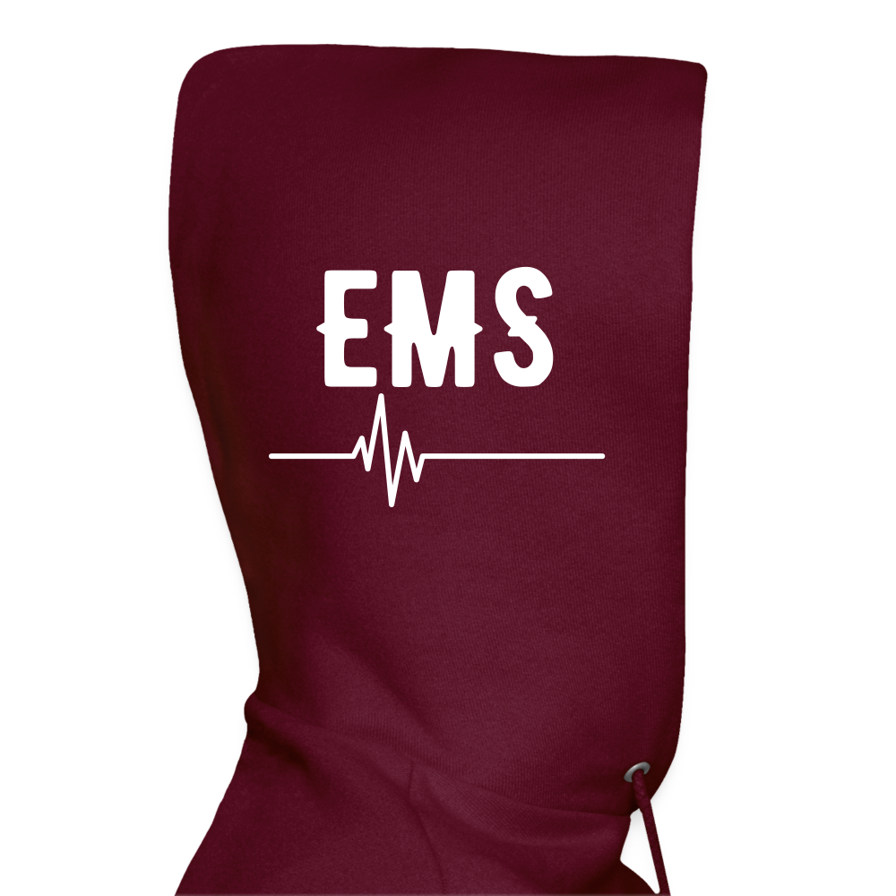 EMS How I Roll Hoodie S-5XL - burgundy
