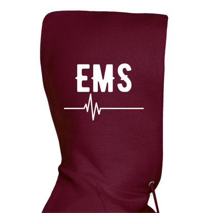 EMS How I Roll Hoodie S-5XL - burgundy