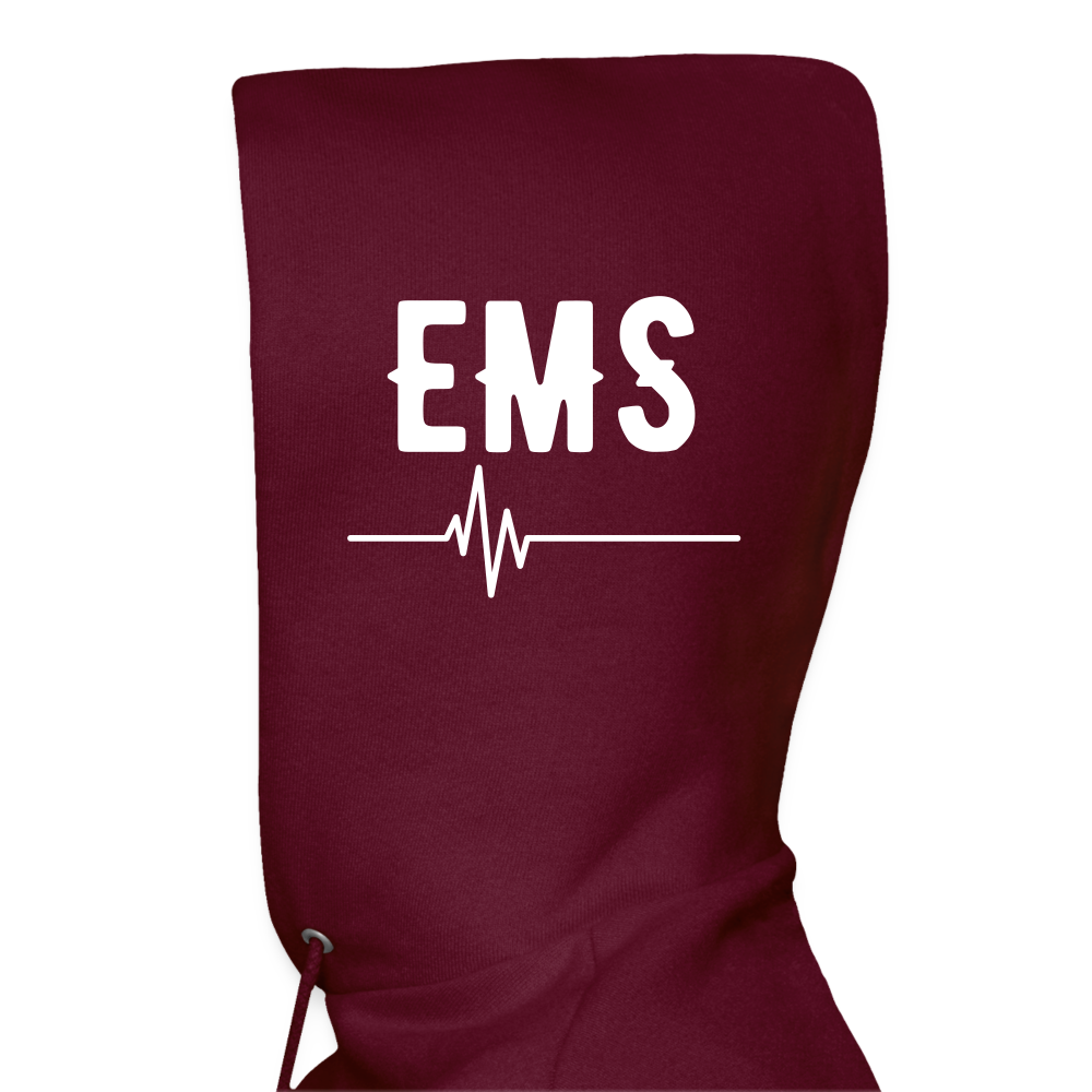 EMS How I Roll Hoodie S-5XL - burgundy