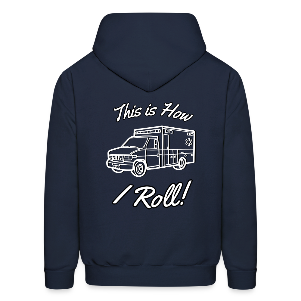 EMS How I Roll Hoodie S-5XL - navy
