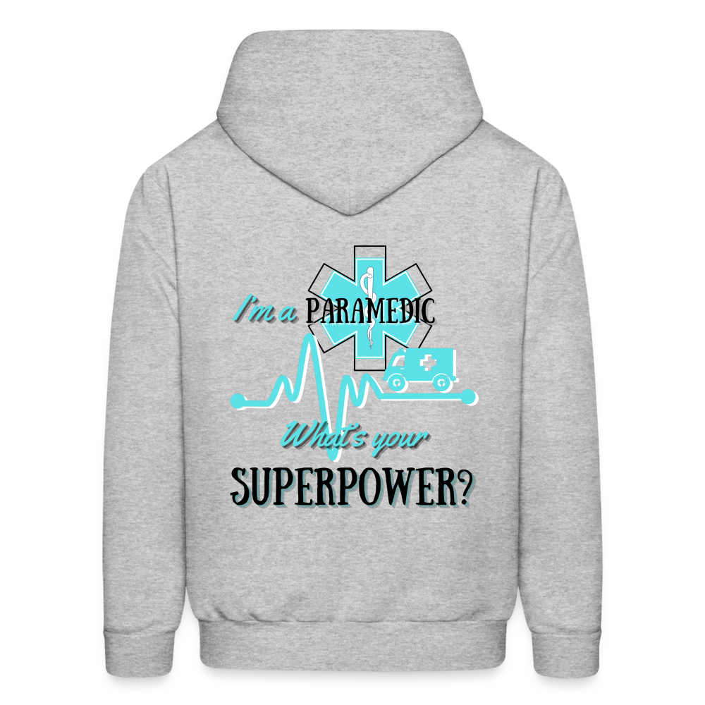 Paramedic Super Power Customizable Hoodie - heather gray