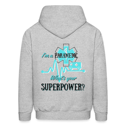 Paramedic Super Power Customizable Hoodie - heather gray