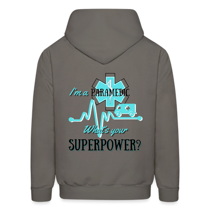 Paramedic Super Power Customizable Hoodie - asphalt gray