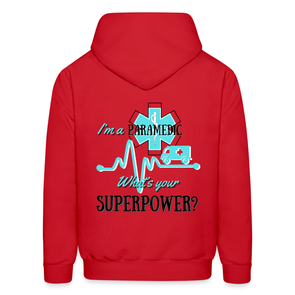 Paramedic Super Power Customizable Hoodie - red