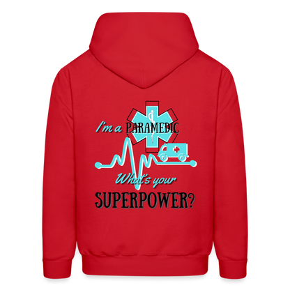 Paramedic Super Power Customizable Hoodie - red