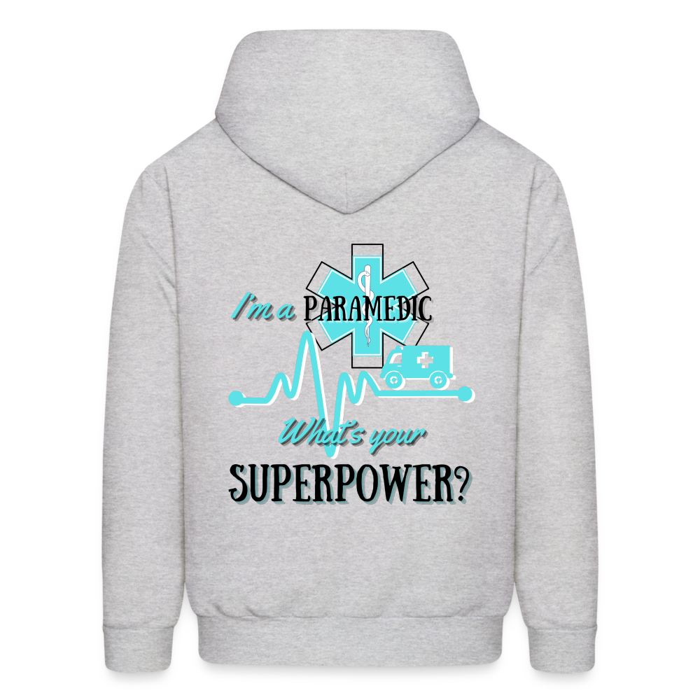 Paramedic Super Power Customizable Hoodie - ash 