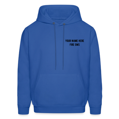 Fire EMS Customizable Hoodie - royal blue