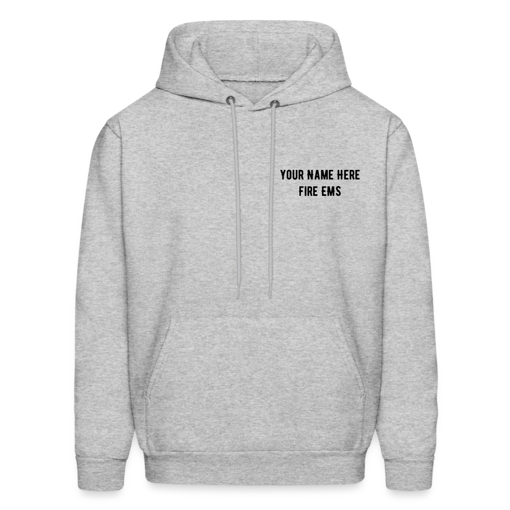 Fire EMS Customizable Hoodie - heather gray