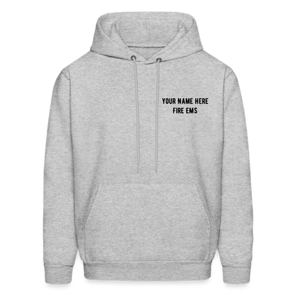 Fire EMS Customizable Hoodie - heather gray