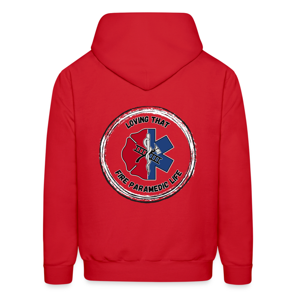 Fire EMS Customizable Hoodie - red