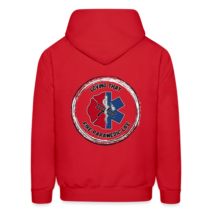 Fire EMS Customizable Hoodie - red