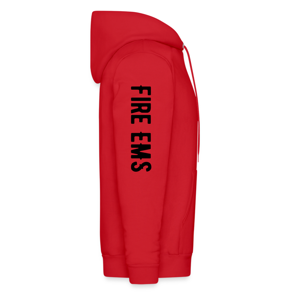 Fire EMS Customizable Hoodie - red