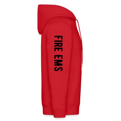 Fire EMS Customizable Hoodie - red