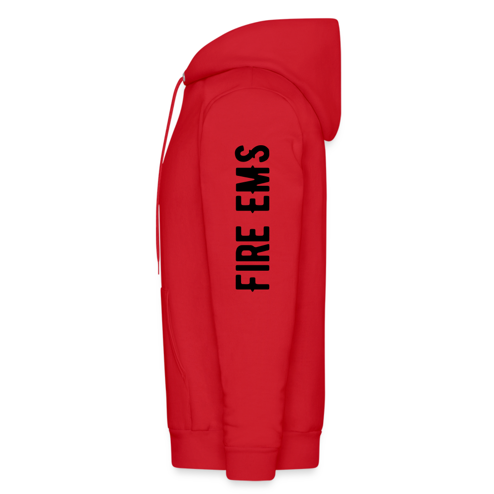 Fire EMS Customizable Hoodie - red
