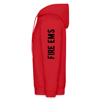 Fire EMS Customizable Hoodie - red