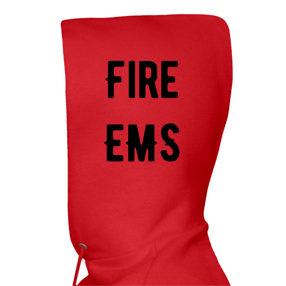 Fire EMS Customizable Hoodie - red