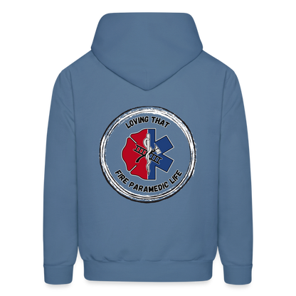 Fire EMS Customizable Hoodie - denim blue