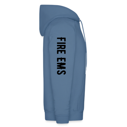 Fire EMS Customizable Hoodie - denim blue
