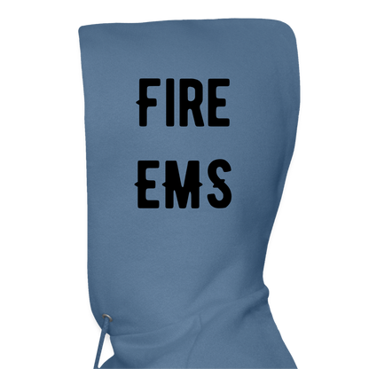 Fire EMS Customizable Hoodie - denim blue
