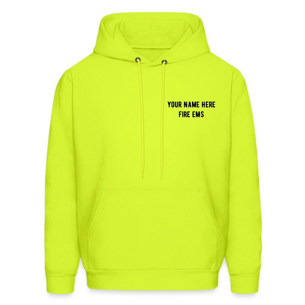 Fire EMS Customizable Hoodie - safety green