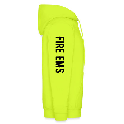 Fire EMS Customizable Hoodie - safety green