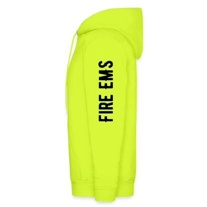 Fire EMS Customizable Hoodie - safety green