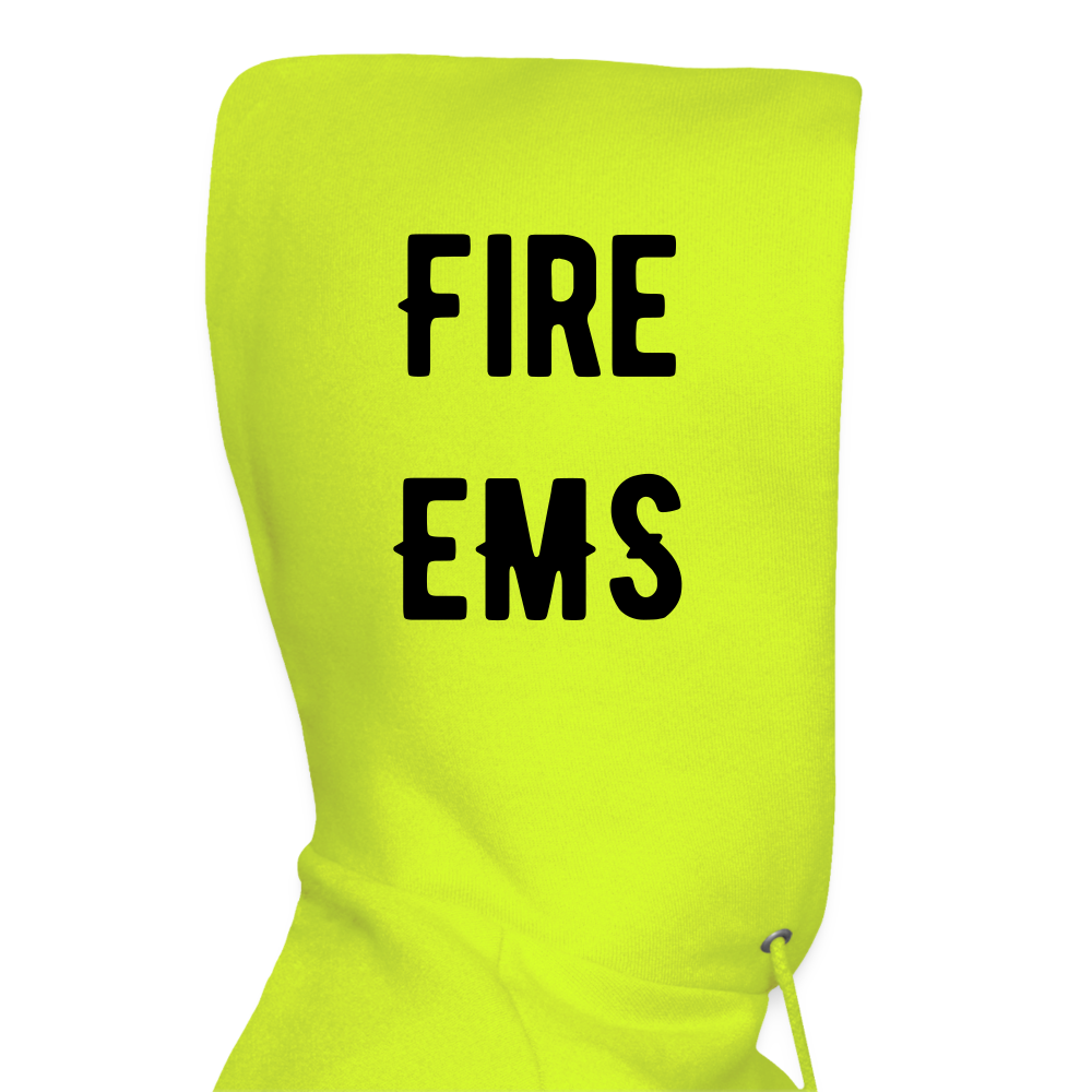 Fire EMS Customizable Hoodie - safety green