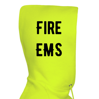 Fire EMS Customizable Hoodie - safety green