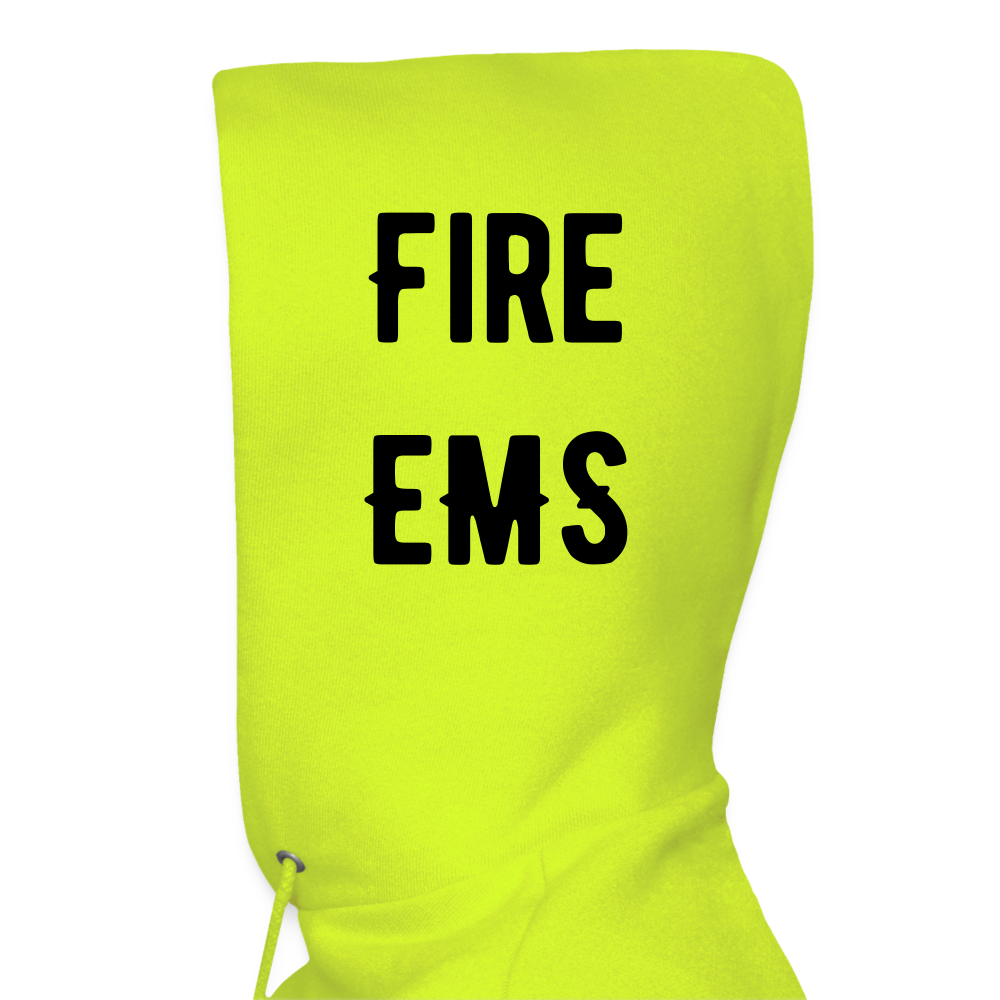 Fire EMS Customizable Hoodie - safety green