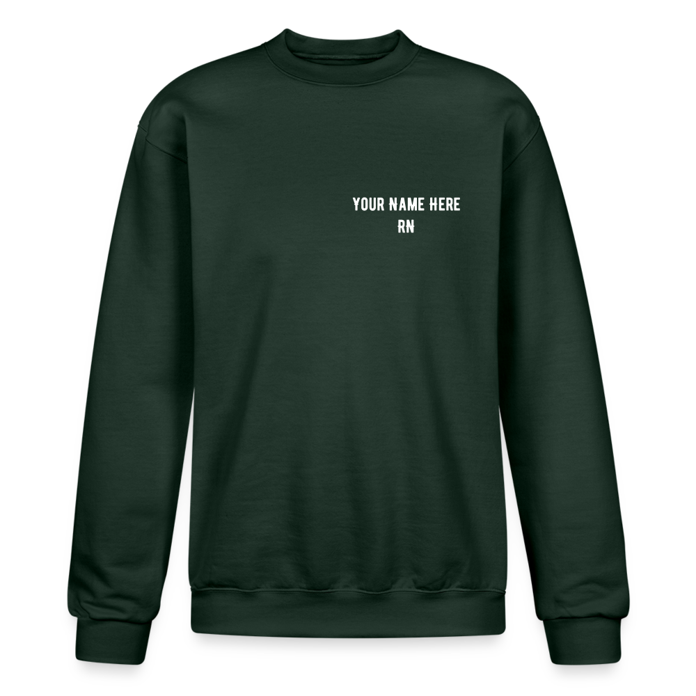 RN Call Light Customizable Sweatshirt - Dark Green