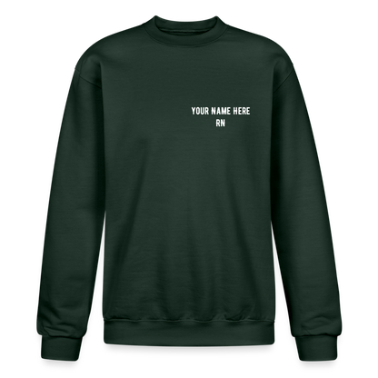 RN Call Light Customizable Sweatshirt - Dark Green
