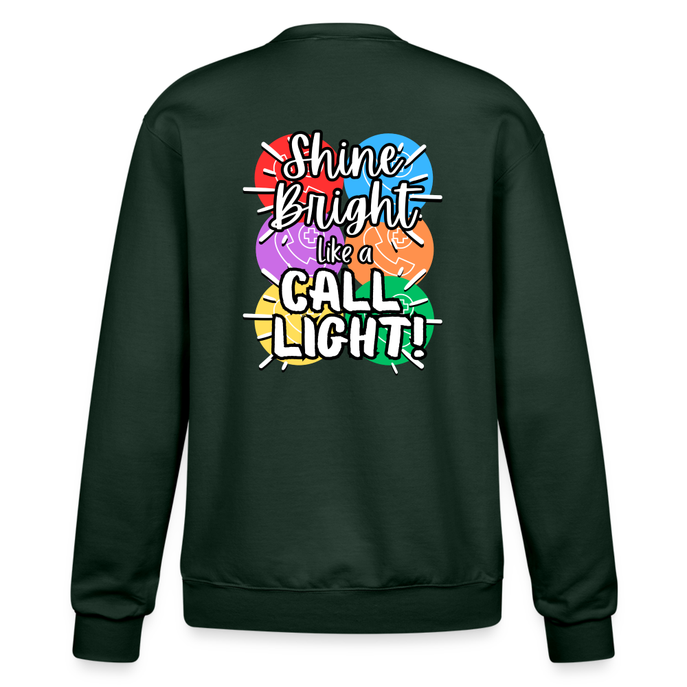 RN Call Light Customizable Sweatshirt - Dark Green