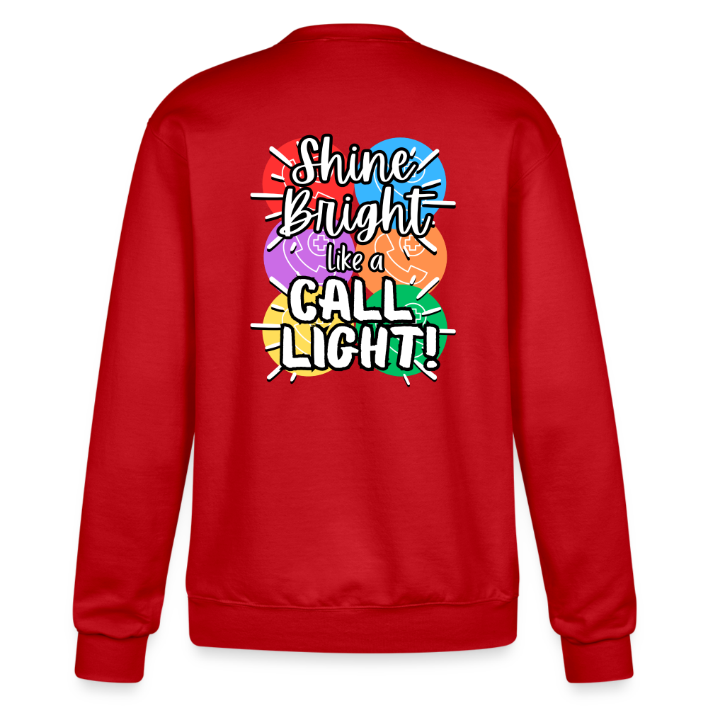 RN Call Light Customizable Sweatshirt - Scarlet