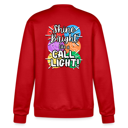 RN Call Light Customizable Sweatshirt - Scarlet