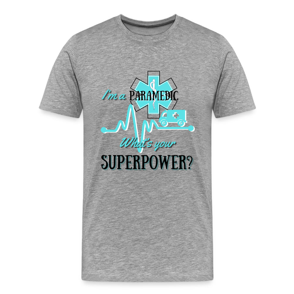Paramedic Super Power T-Shirt - heather gray