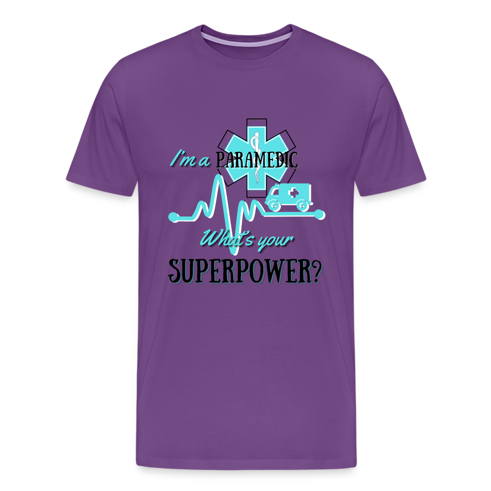 Paramedic Super Power T-Shirt - purple