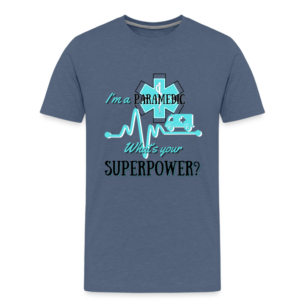 Paramedic Super Power T-Shirt - heather blue