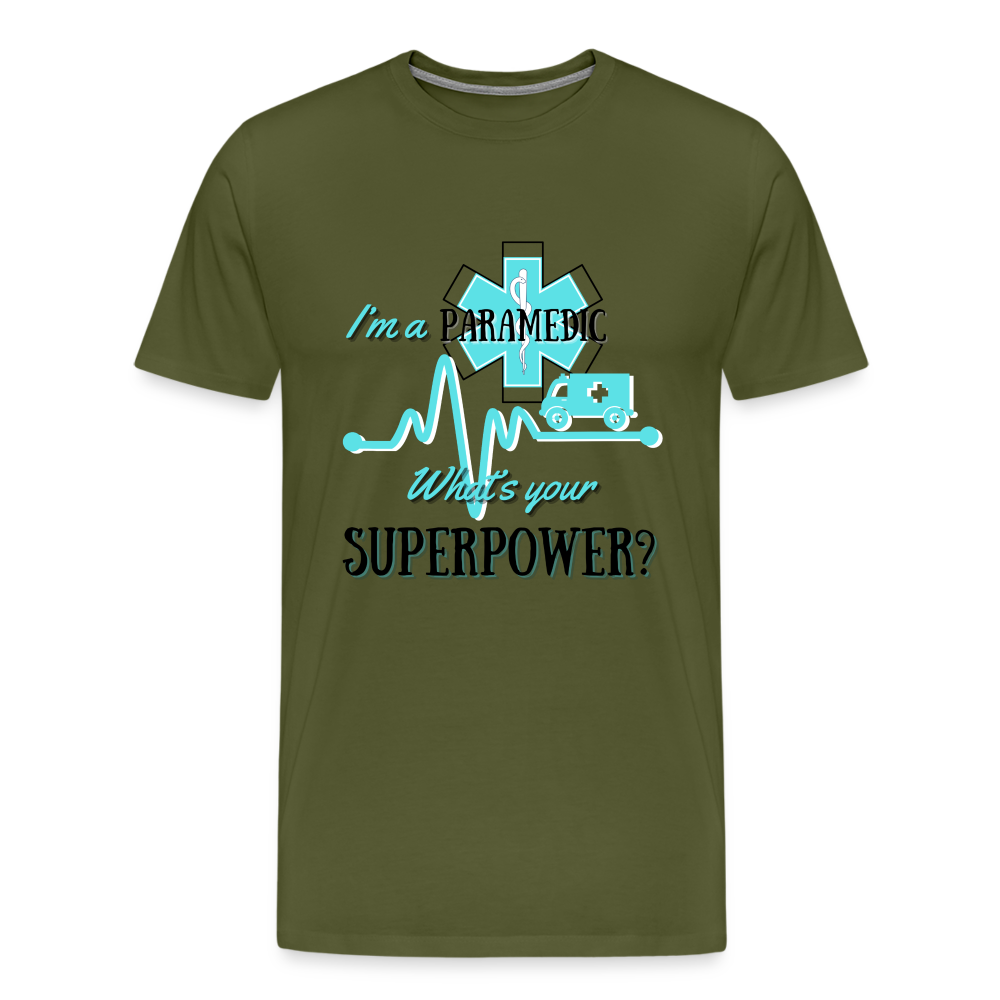 Paramedic Super Power T-Shirt - olive green