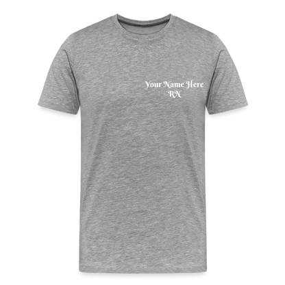 RN Call Light T-Shirt Customizable - heather gray