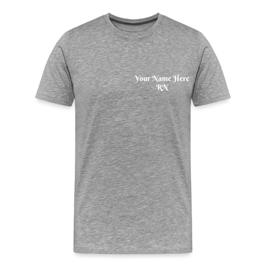 RN Call Light T-Shirt Customizable - heather gray