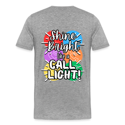 RN Call Light T-Shirt Customizable - heather gray