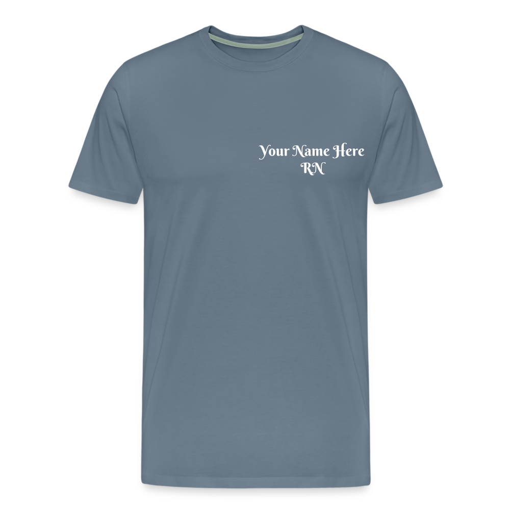 RN Call Light T-Shirt Customizable - steel blue