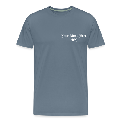 RN Call Light T-Shirt Customizable - steel blue