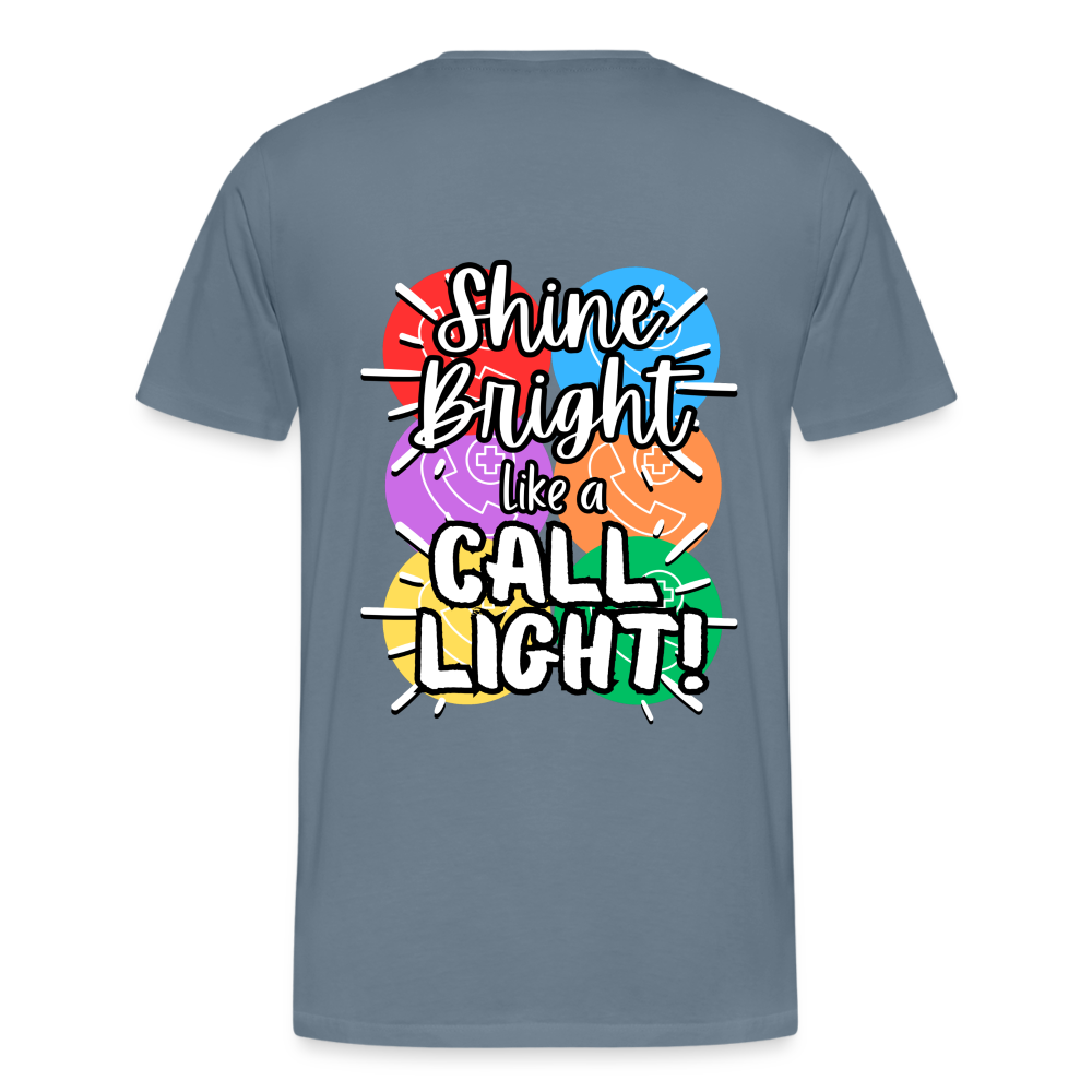 RN Call Light T-Shirt Customizable - steel blue