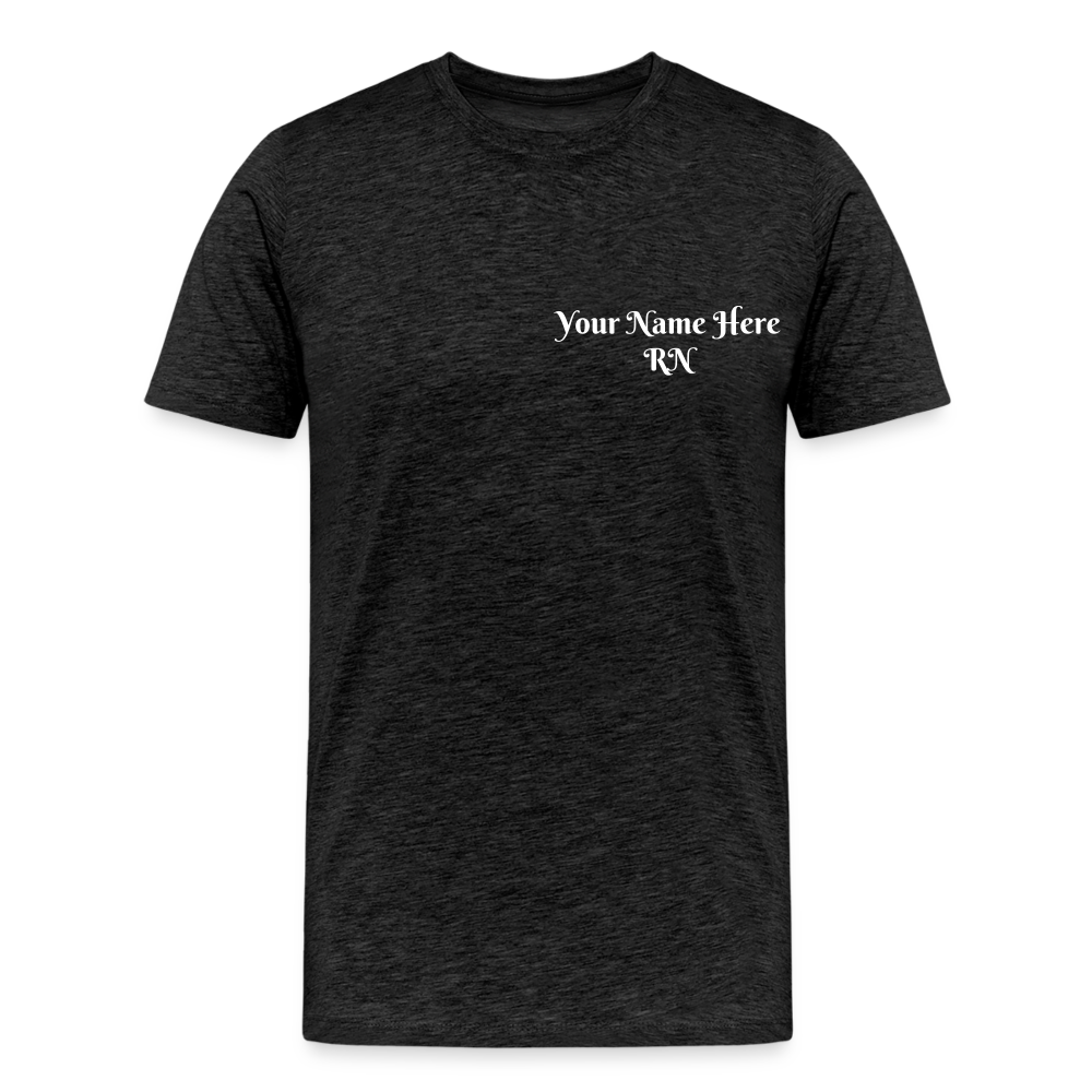 RN Call Light T-Shirt Customizable - charcoal grey