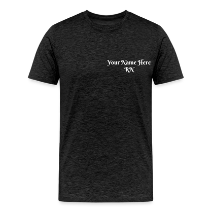 RN Call Light T-Shirt Customizable - charcoal grey