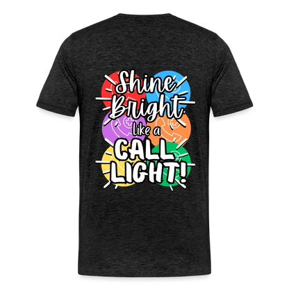 RN Call Light T-Shirt Customizable - charcoal grey